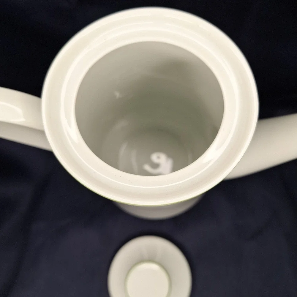 Schmidt Porcelain Coffee Tea Pot Christmas Holly Leaf Berry + other Cream Sugar
